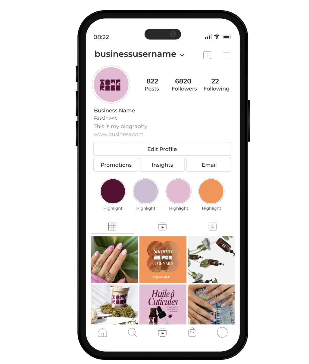 Mockup réseaux sociaux