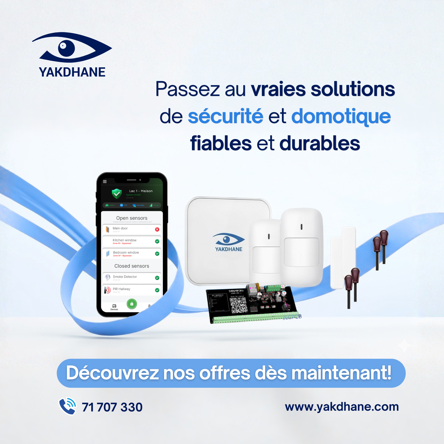 Visuel réseaux sociaux — Découvrez nos offres Yakdhane